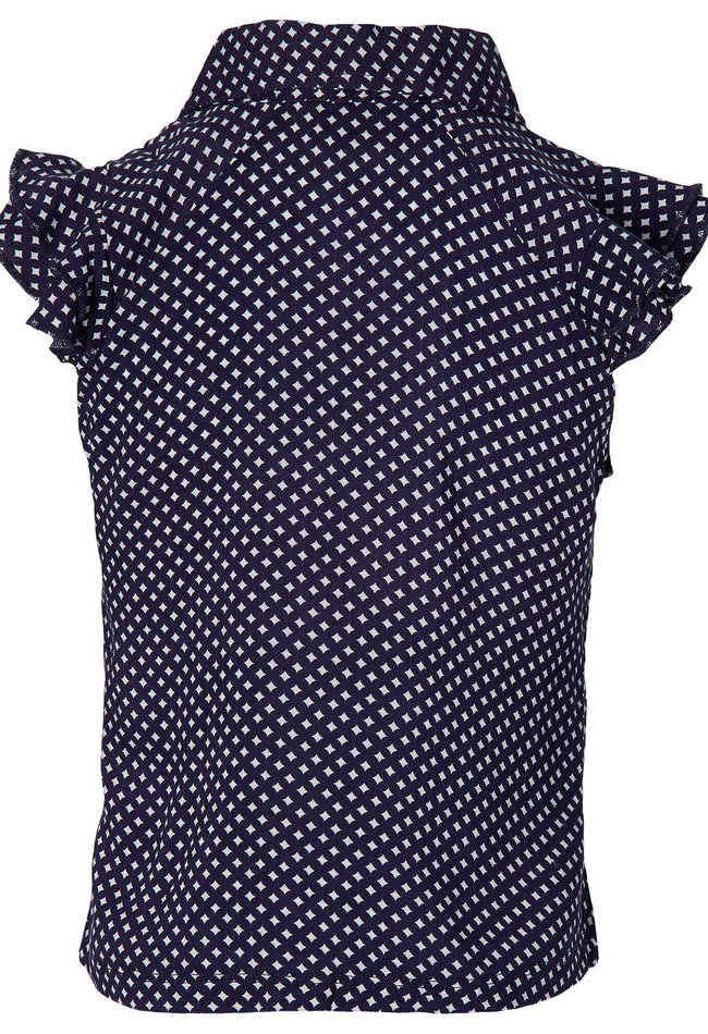 Quapi Quapi blouse S212 Fien dark blue retro