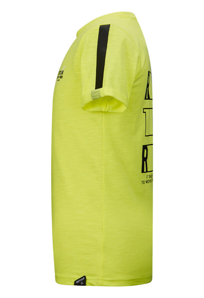 Retour Retour shirt RJB-21-205-3015 Italo soft neon yellow