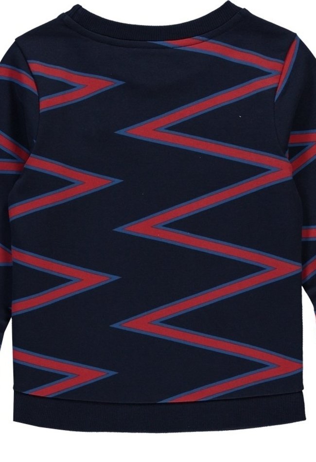 Quapi Quapi sweater Tasha navy ZZ stripe