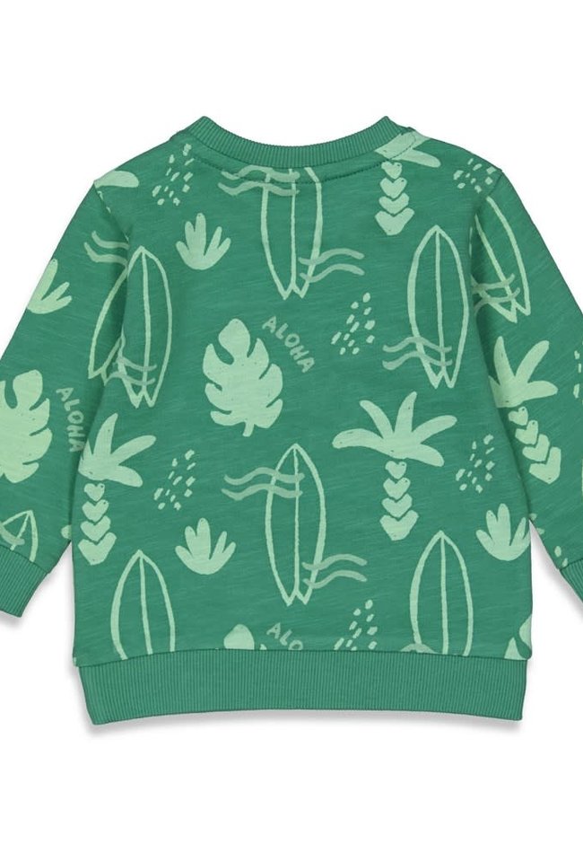 Feetje Feetje sweater Surf's Up Club 51602106 groen