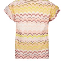 Like Flo Like Flo t-shirt zigzag ruffle F302-5460-279 plum