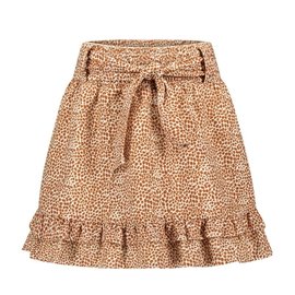 Like Flo Like Flo rok AOP woven with belt F302-5770-435 camel