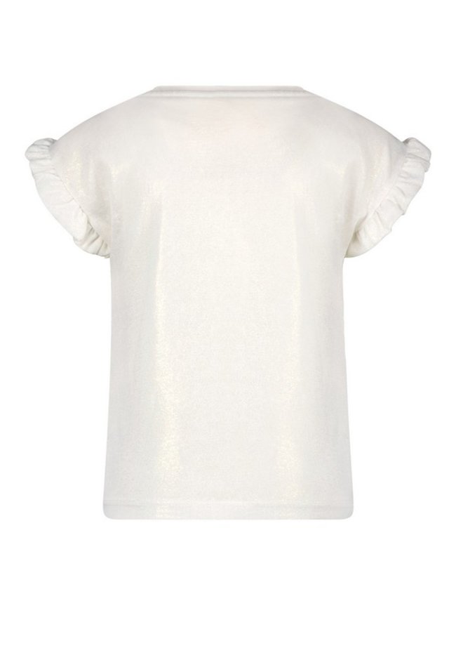 Like Flo Like Flo t-shirt metallic jersey ruffle F302-5440-810 gold