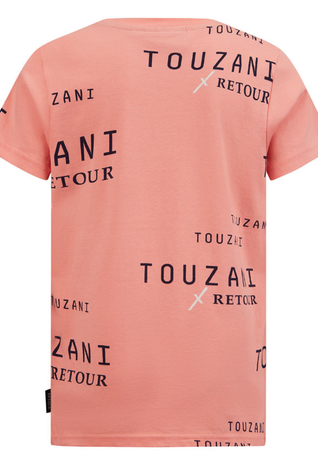 Retour Retour Touzani t-shirt RJB-31-230-7007 Soccer fresh coral