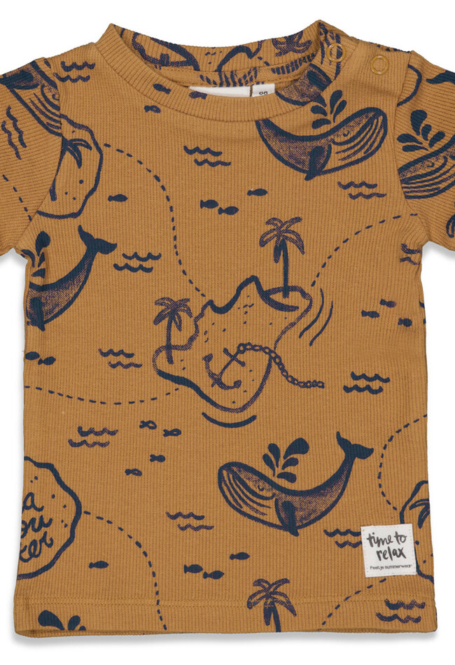 Feetje Feetje pyjama shortama 50500064 walvis Premium Summerwear Wally Whale