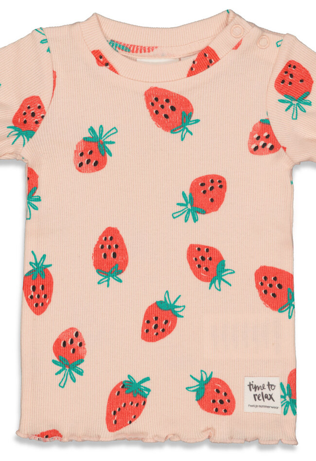 Feetje Feetje pyjama shortama 505000661 aardbeien Premium Summerwear Suzy strawberry