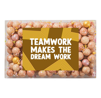 Doosje chocolade |  Teamwork makes the dream work