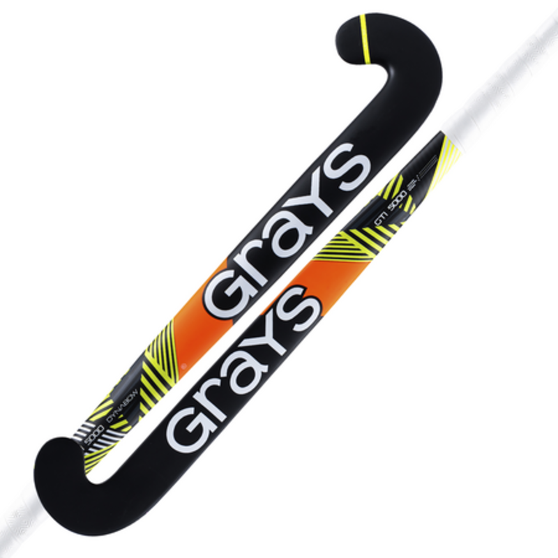 Grays Grays GTI5000 Dynabow Black -Fluo Yellow Indoor Hockeystick
