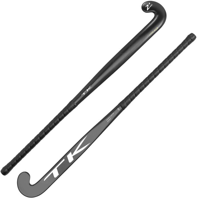TK TK 2.4 Low Bow  Black - White Indoor Hockeystick 36.5 Inch