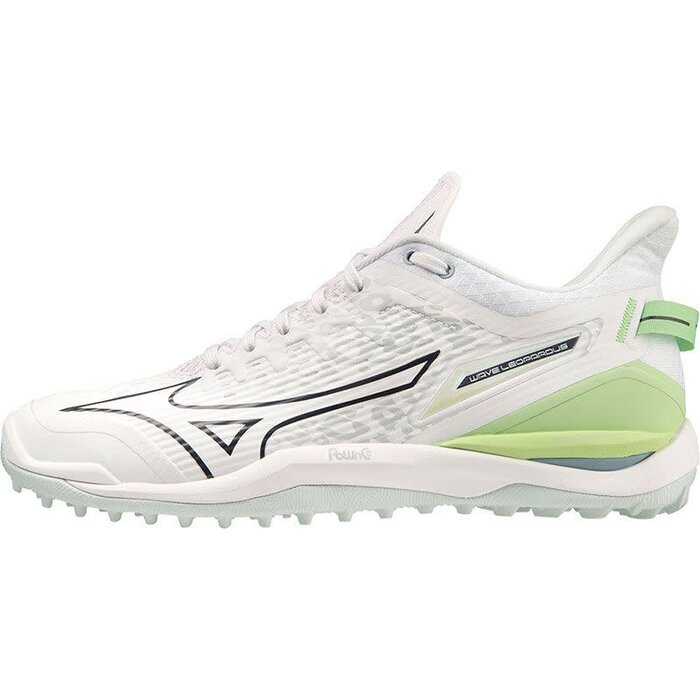 Mizuno Mizuno Wave Leopardus White - Glacial Ridge - Patina Green Hockeyschoen