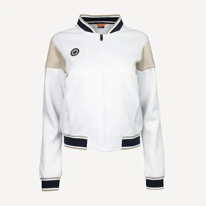 The Indian Maharadja The Indian Maharadja women pique bomber jacket white