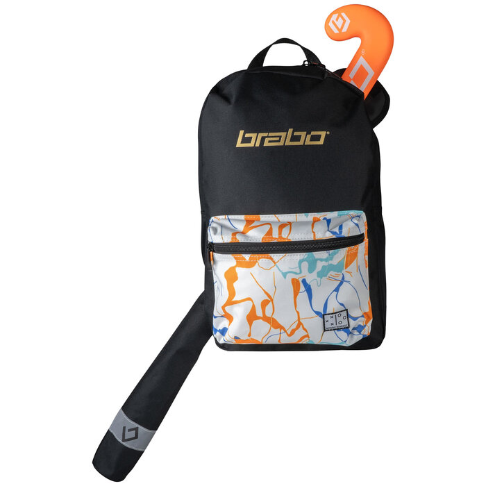 Brabo Brabo Backpack Force Zwart Marble Wit