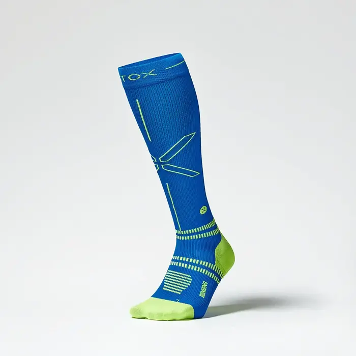 Stox Stox Running Socks Blue/Yellow M3