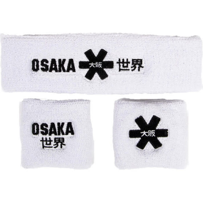 Osaka Osaka Sweatband Set White