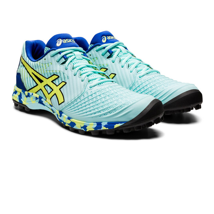 Asics Asics FF Ultimate  Women Blue - Glow Yellow Hockeyschoen