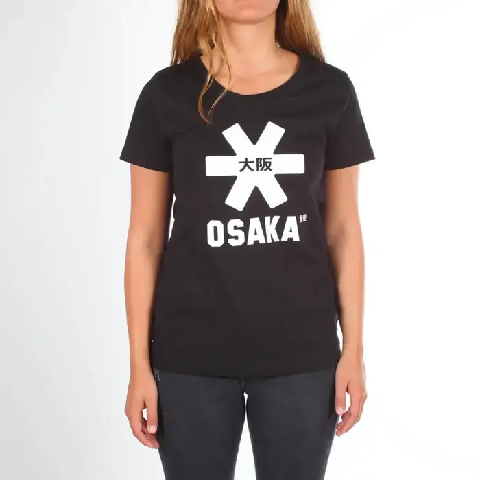 Osaka Osaka Women Tee White Star Black
