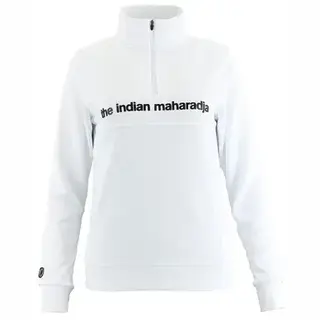 The Indian Maharadja The Indian Maharadja Half Zip Dames Wit