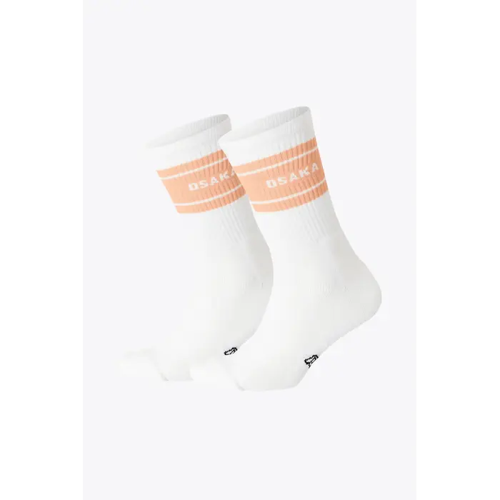 Osaka Osaka Colourway Socks Duo Pack White/Peach