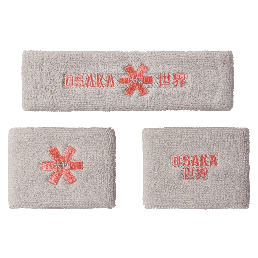 Osaka Osaka Sweatband Set 2.0 Grey Pink