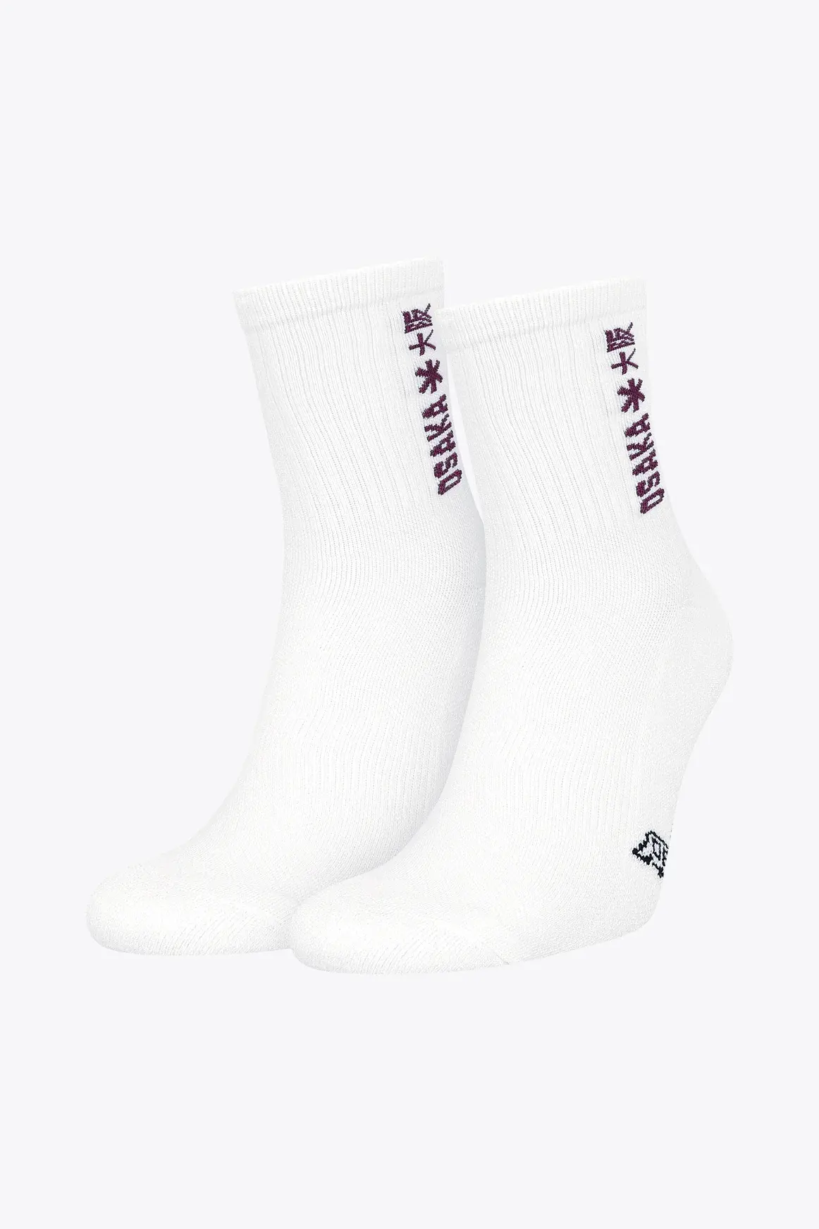 Osaka Osaka Duo Pack Sport Socks White / Bordeaux