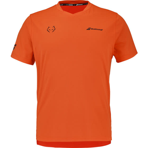 Babolat Babolat Crew Neck Tee Juan Lebron Red/Orange