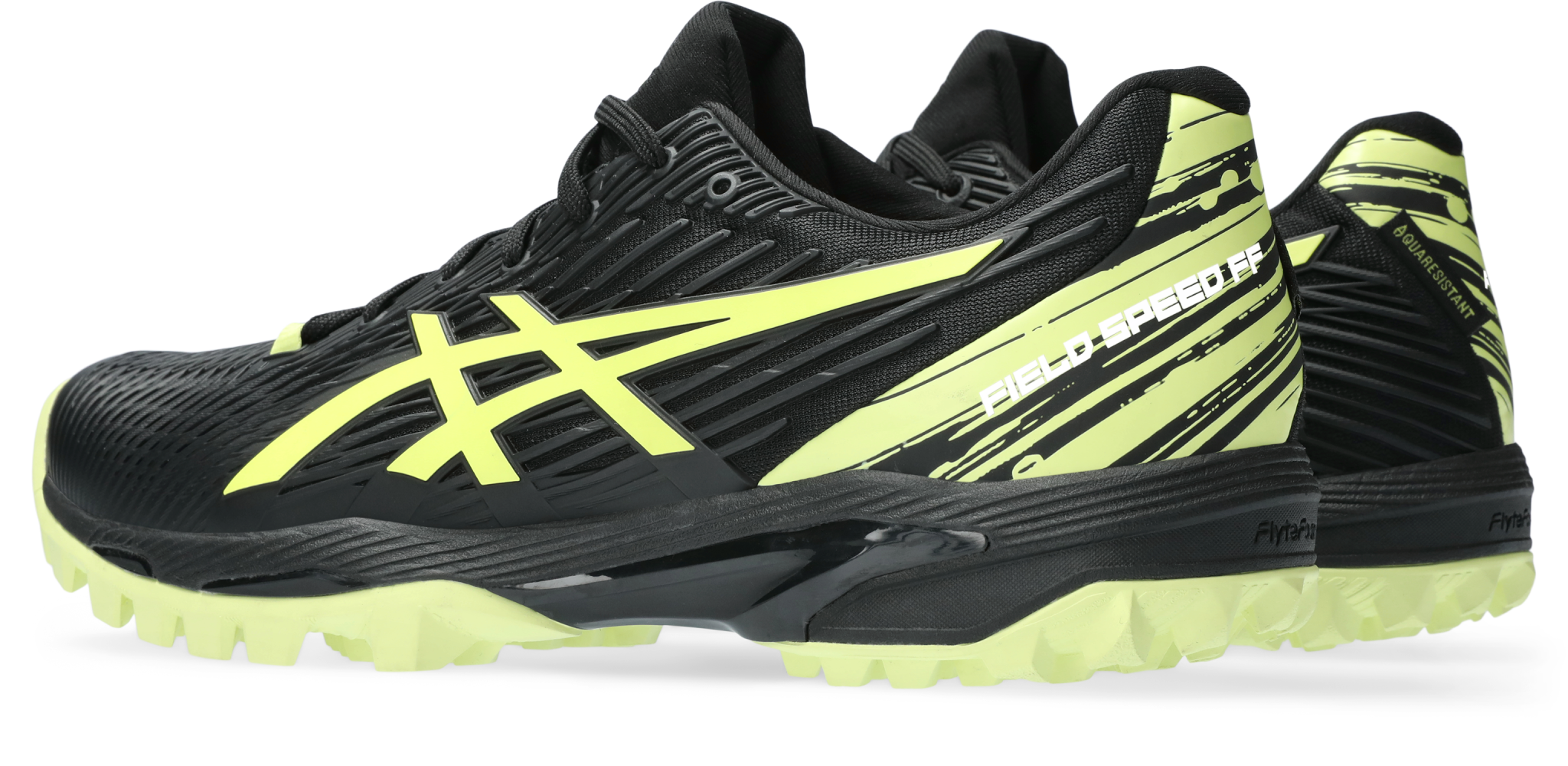 Asics Asics Field Speed FF  Men Black - Glow Yellow Hockeyschoen