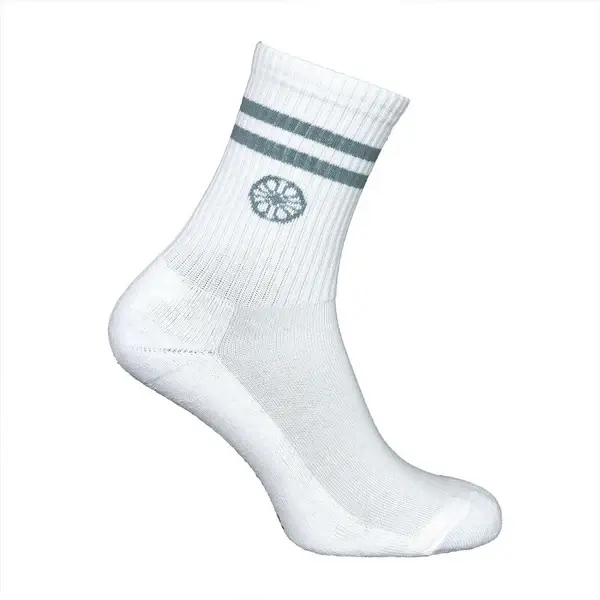 The Indian Maharadja The Indian Maharadja Striped Crew Sock Misty Grey