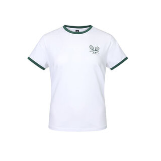 The Indian Maharadja The Indian Maharadja Women Court Cotton Tee Bright White