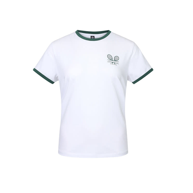 The Indian Maharadja The Indian Maharadja Women Court Cotton Tee Bright White