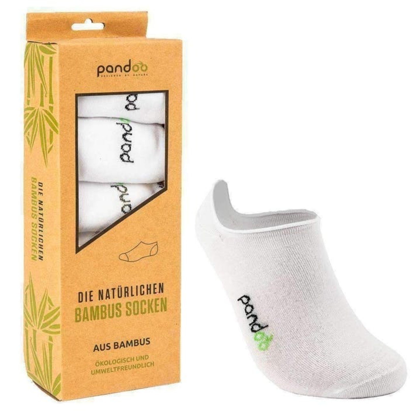 Pandoo Bamboe sokken 6 paar -wit
