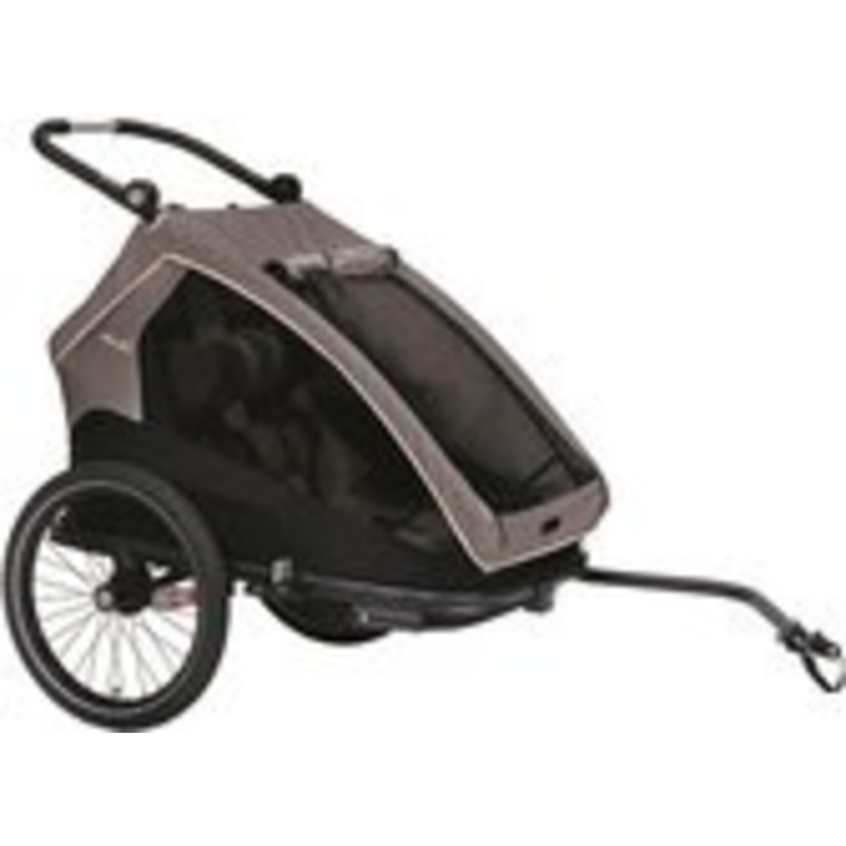 XLC XLC DuoS Fietskar - Antraciet - BS-C10 - Voor twee kinderen - Kinderwagen - Jogger