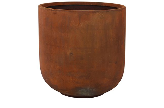 Wat dan ook Winkelcentrum klinker Pot Static rust Ø 59x60cm | Cortenstaal look | TS pottery - SGDeco