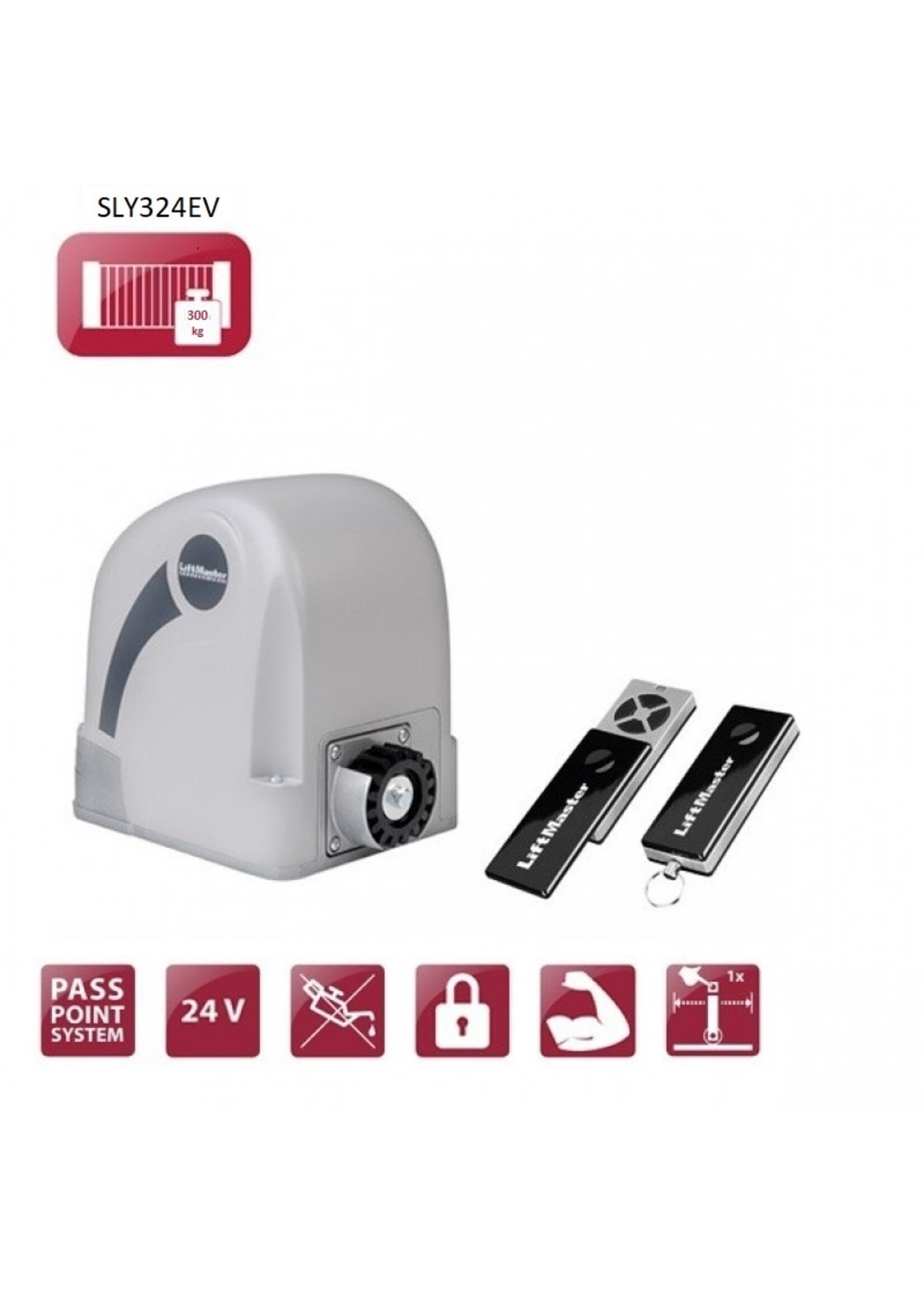 Liftmaster SLY324EV Schuifpoortopener tot 5 meter