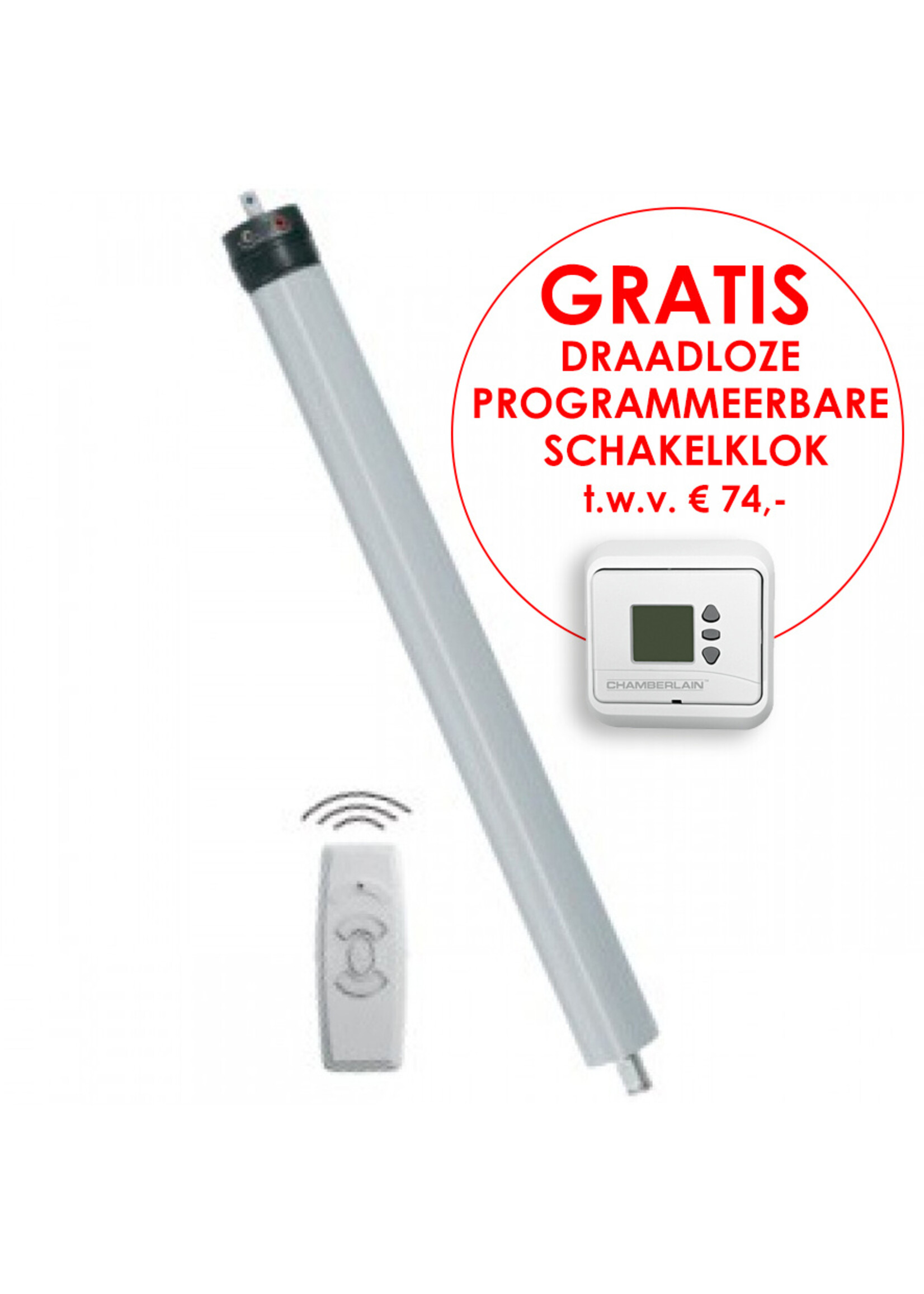 Liftmaster CRX251F Rolluikmotor met afstandsbediening 25Nm