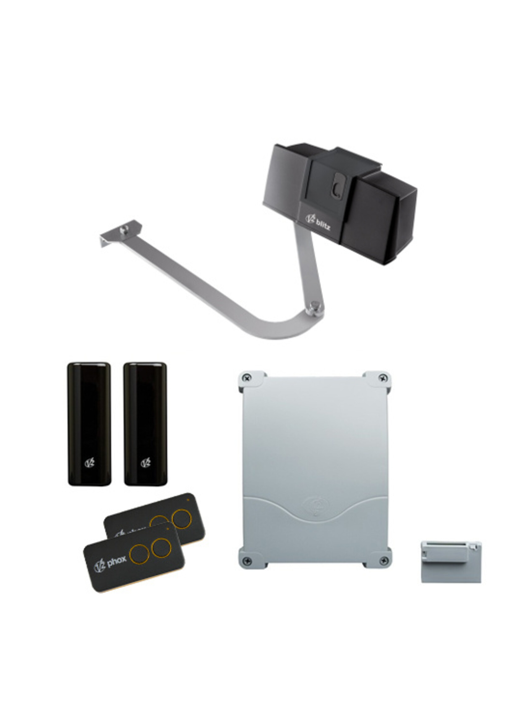 V2 V2 Blitz 230V Single Knikarm Poortopener Kit