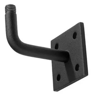 Leuninghouder schroefmontage zwart design 8cm lang