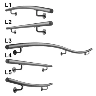 Gebogen Trapleuningset Rond