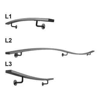 Gebogen Trapleuningset Plat