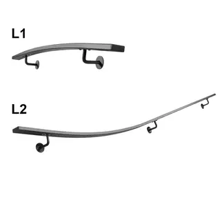 Gebogen Trapleuningset Plat