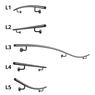 Gebogen Trapleuningset Rond