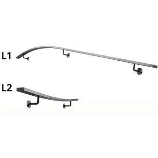 Gebogen Trapleuningset Plat