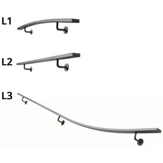 Gebogen Trapleuningset Plat