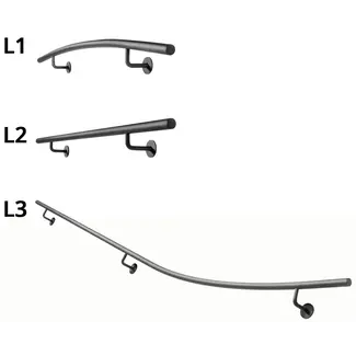 Gebogen Trapleuningset Rond