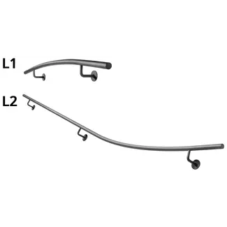 Gebogen Trapleuningset Rond