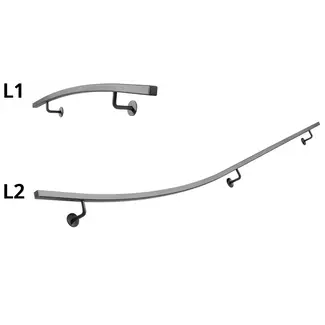 Gebogen Trapleuningset Vierkant