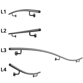 Gebogen Trapleuningset Rond