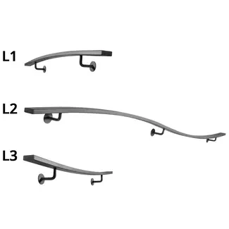 Gebogen Trapleuningset Plat