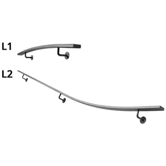 Gebogen Trapleuningset Plat