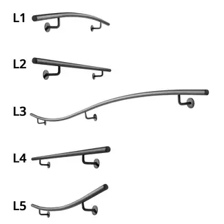 Gebogen Trapleuningset Rond