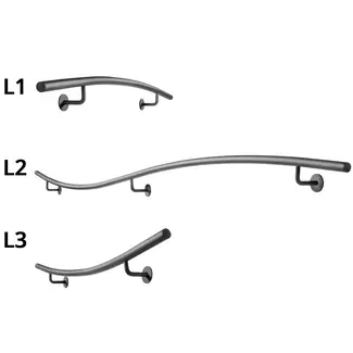 Gebogen Trapleuningset Rond